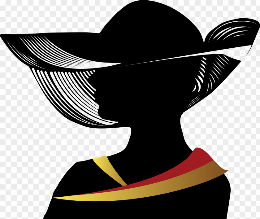 Lady Hat Cliparts Woman With A Silhouette Clip Art PNG