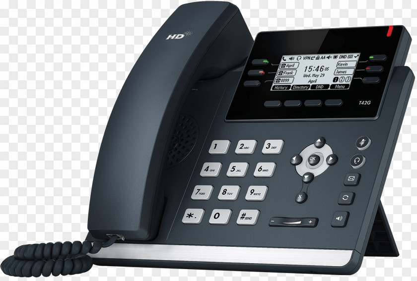 Voip VoIP Phone Yealink SIP-T42G SIP-T41S Telephone SIP-T27G PNG