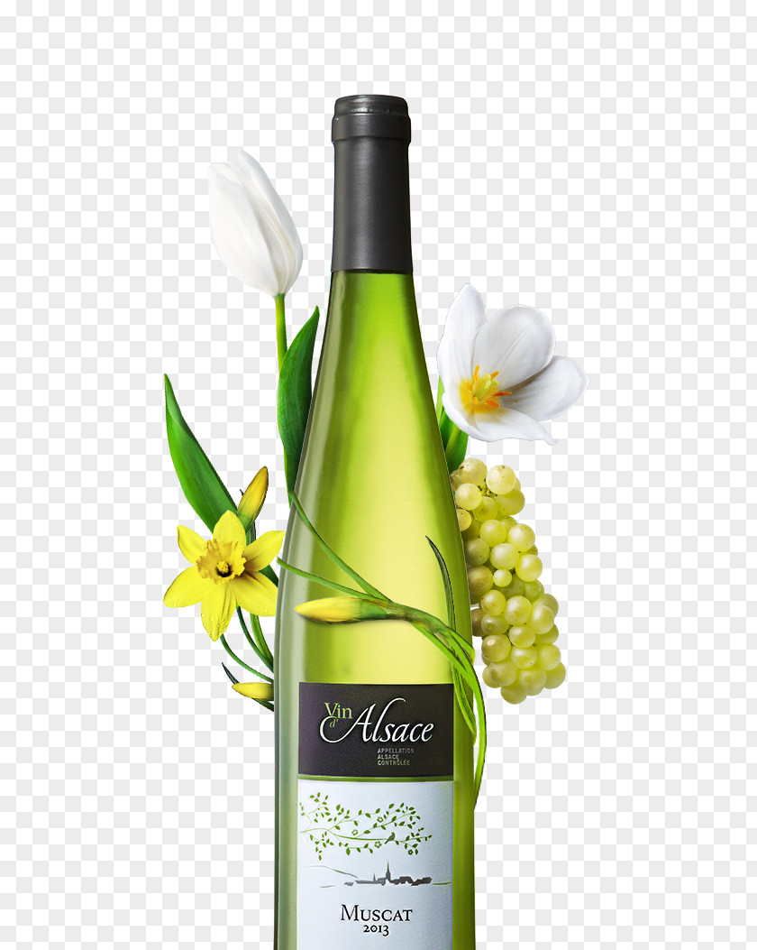 Wine White Muscat D'Alsace Alsace PNG