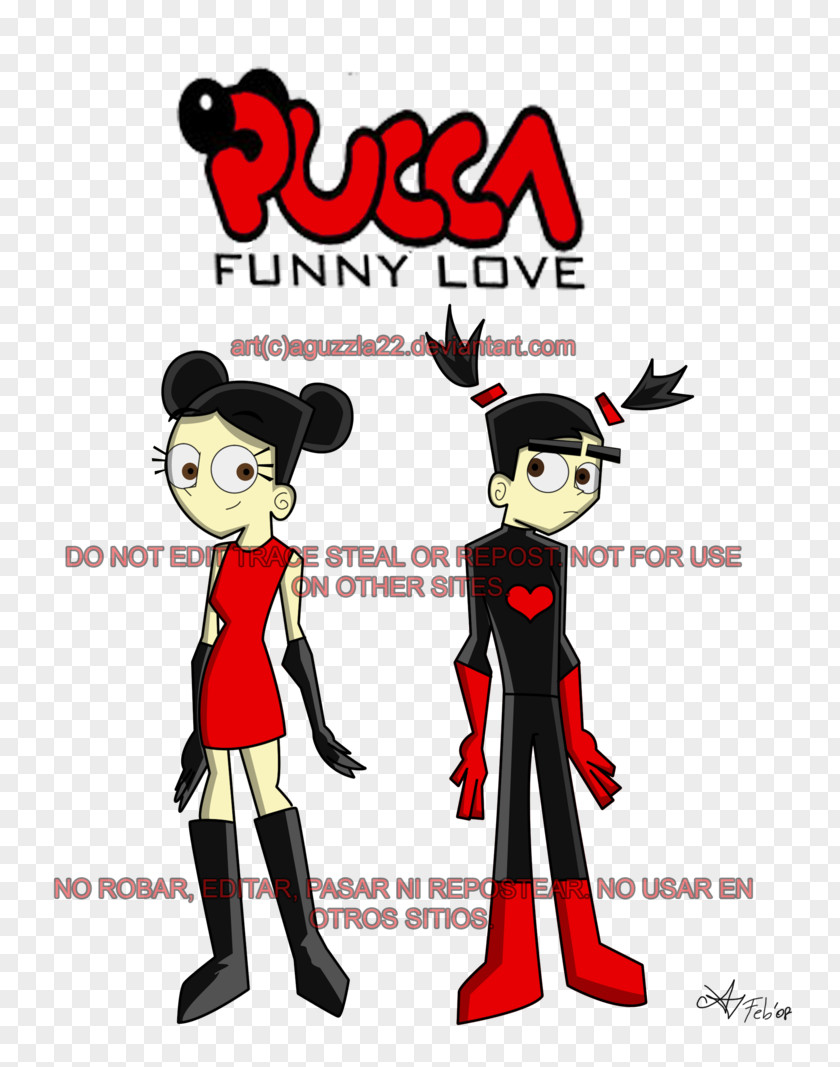 Funny Love Logo CharacterAuthorized Cartoon Illustration Clip Art Coffret Pucca PNG