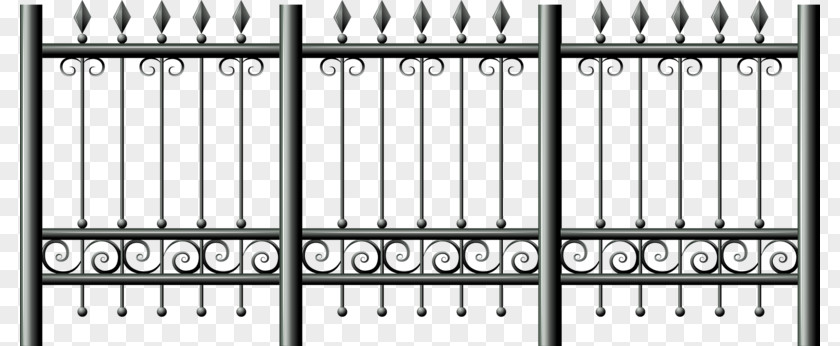 Iron Gates Picket Fence Railing Clip Art PNG
