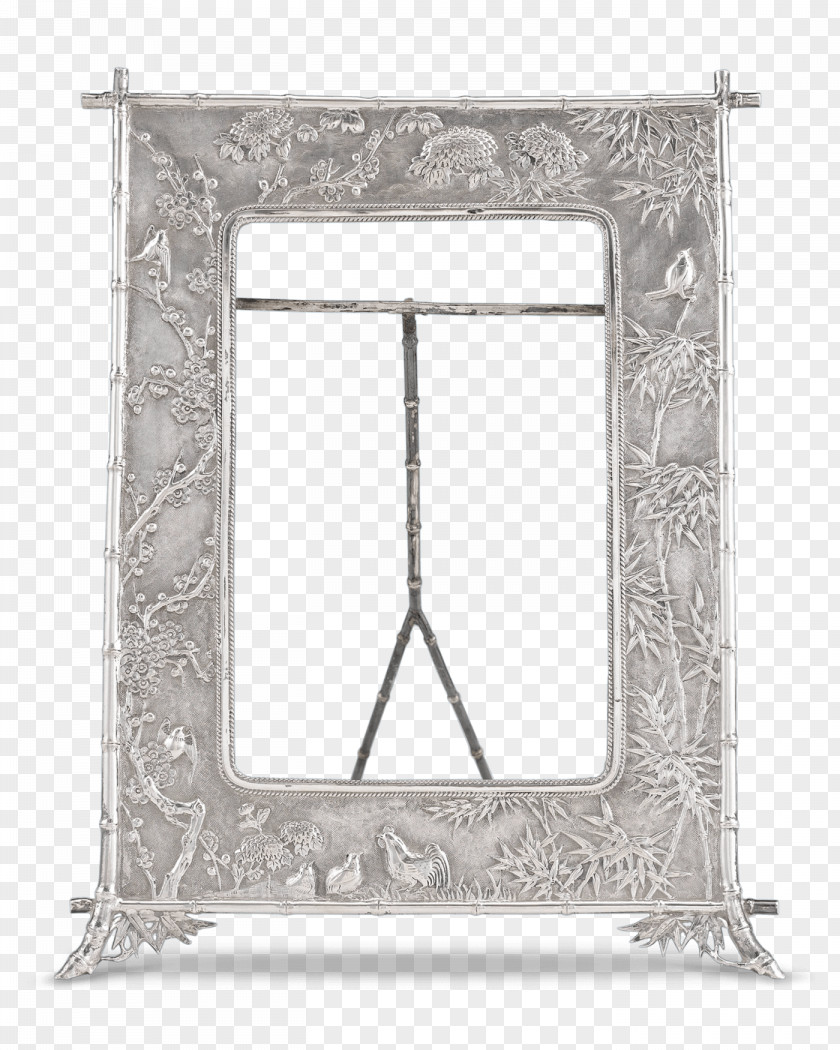 Ms Rau Antiques Window Picture Frames Silver PNG