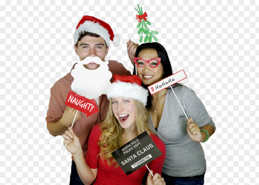 Santa Claus Christmas Ornament Headgear Photo Booth PNG