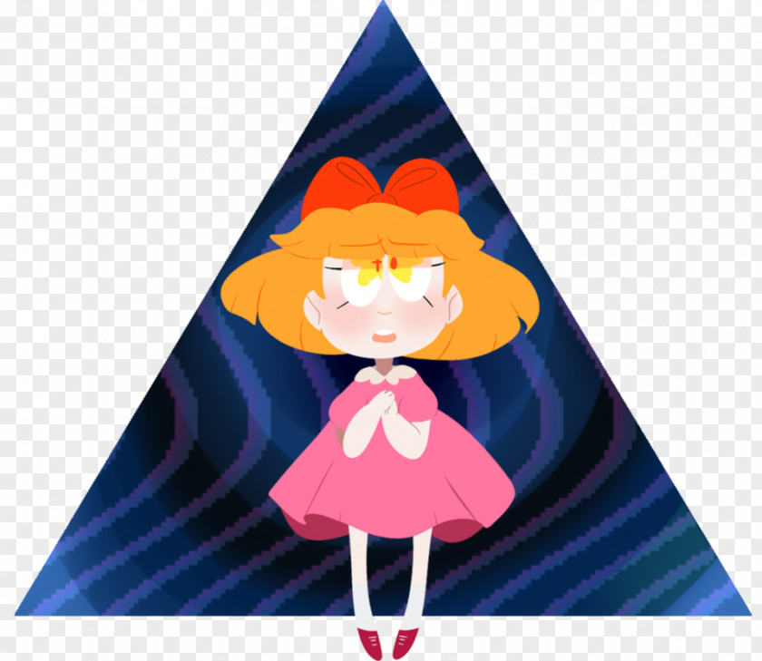 Triangle Party Hat Cartoon Character Fiction PNG