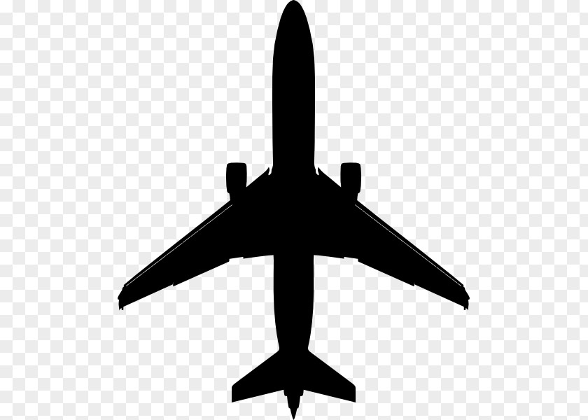 Airplane Silhouette Clip Art PNG