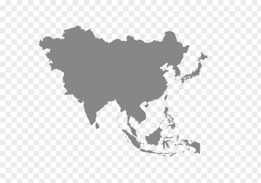 Asia Afro-Eurasia Vector Graphics Map Illustration PNG