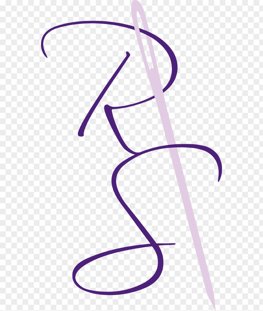 Embroider Line Point Angle Clip Art Purple PNG