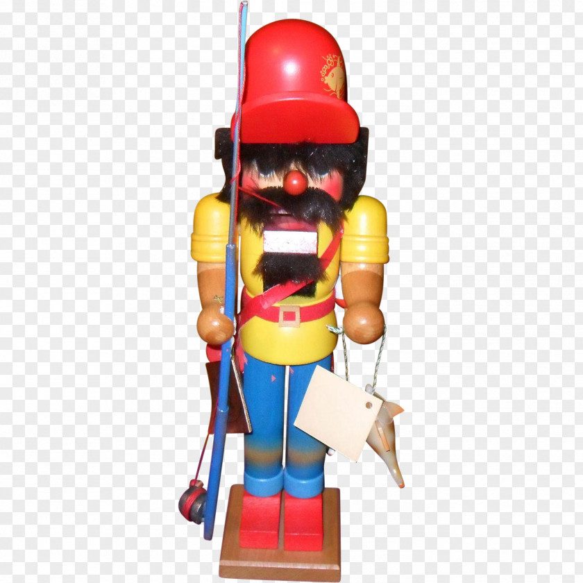 Fisherman Robot Decorative Nutcracker Figurine Toy PNG