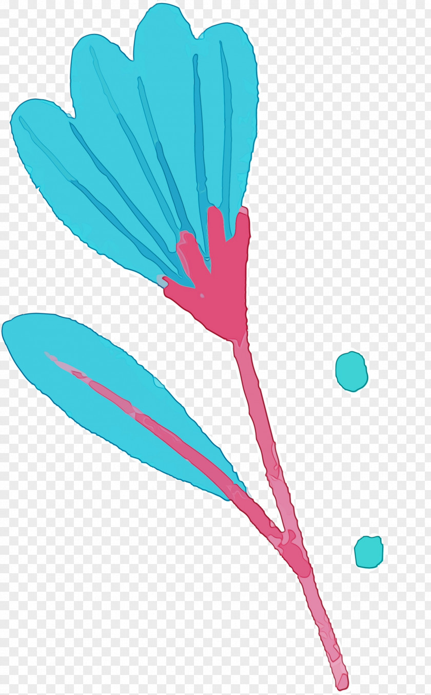 Leaf Line Flower Turquoise Science PNG