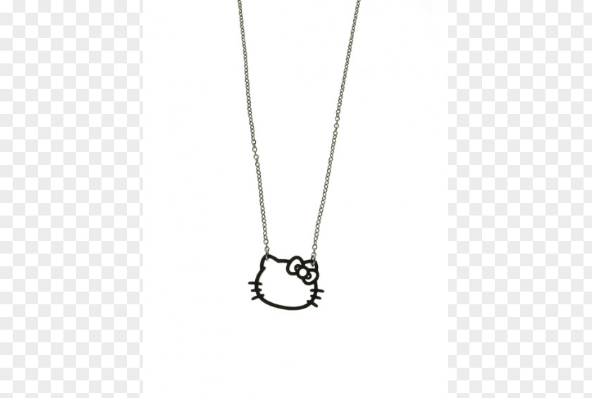 Necklace Locket Hello Kitty Silver Body Jewellery PNG