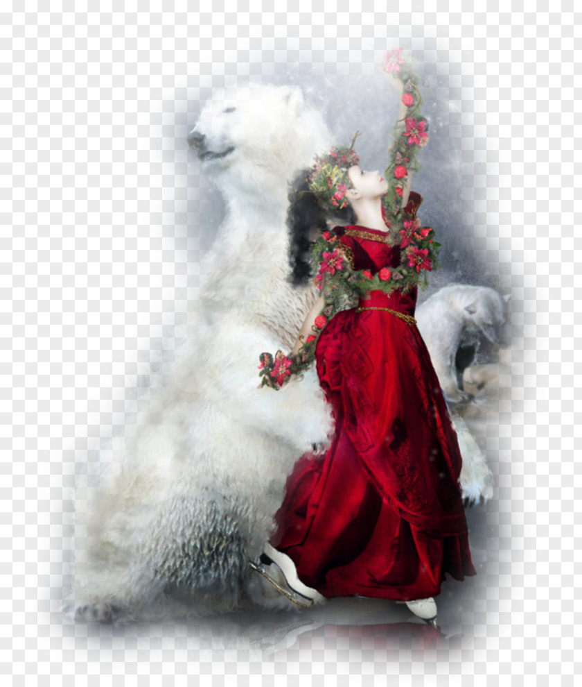 Polar Bear Christmas PNG
