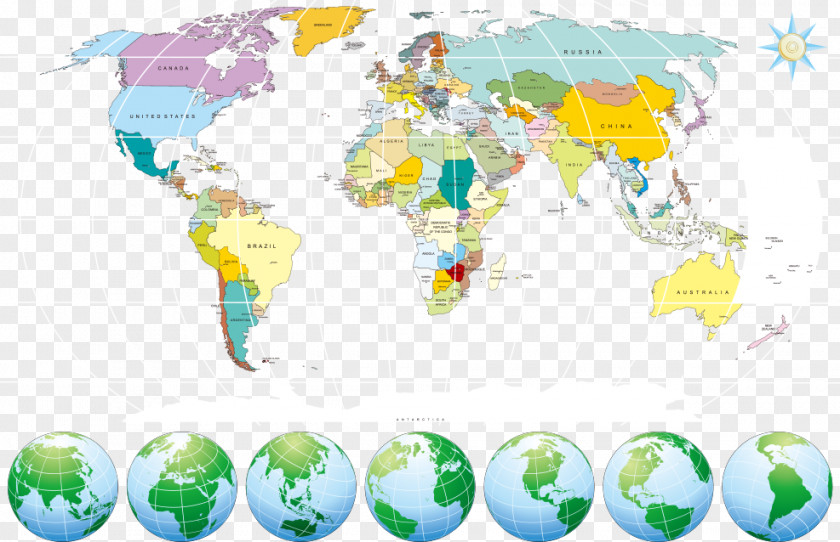 Vector Earth And Global Map Germany World Globe PNG
