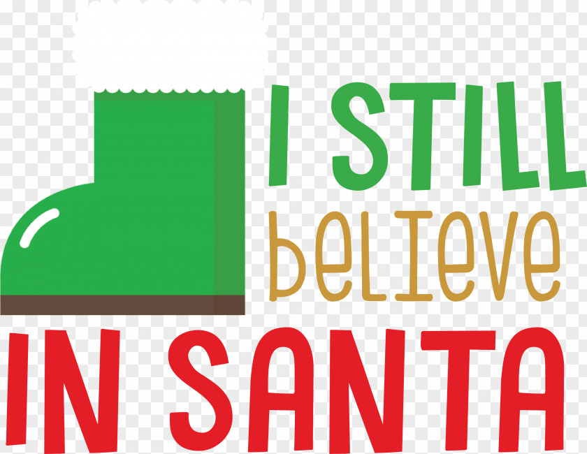 Believe In Santa Christmas PNG