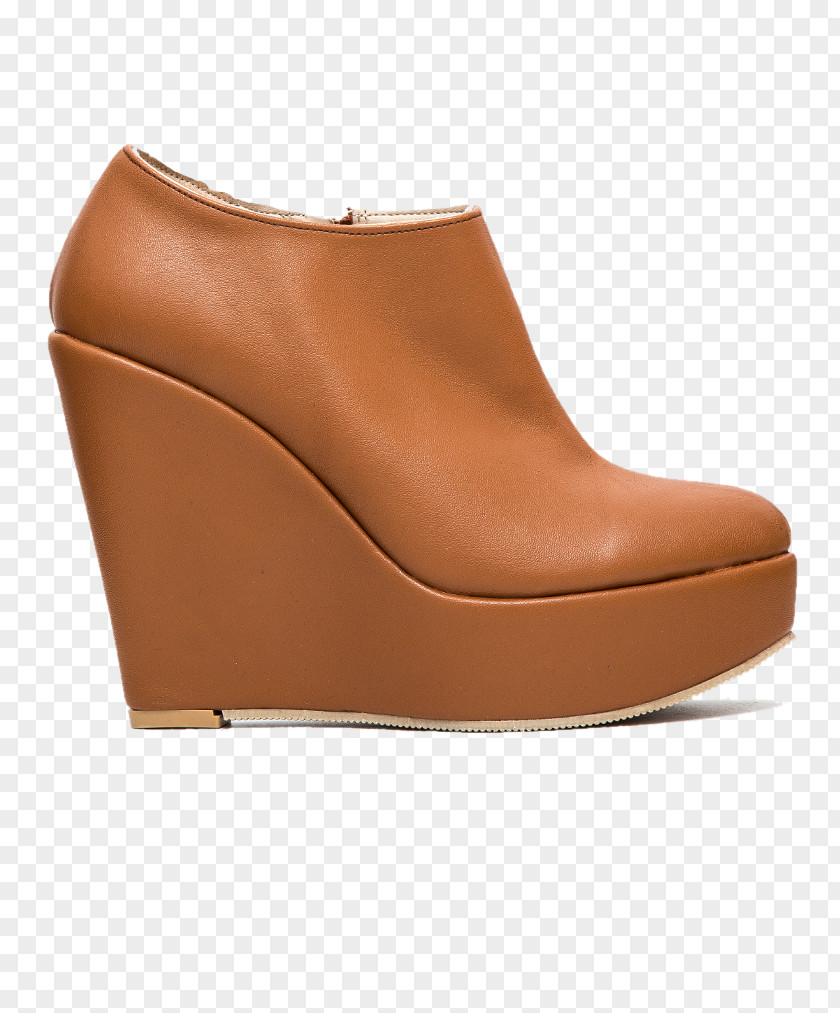 Boot Brown Caramel Color Leather PNG