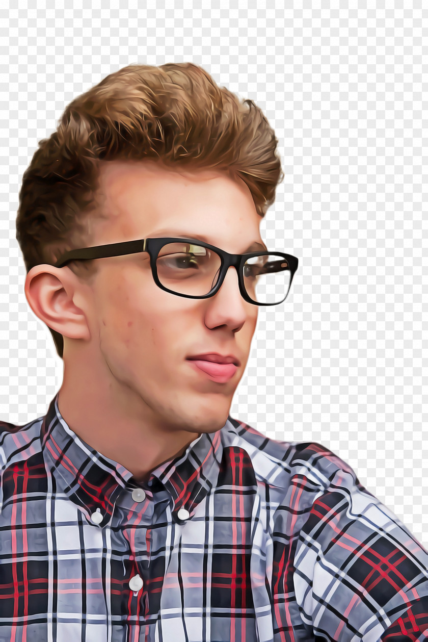 Cool Forehead Person Cartoon PNG