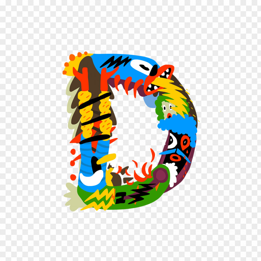 D Alphabet Letter Clip Art PNG