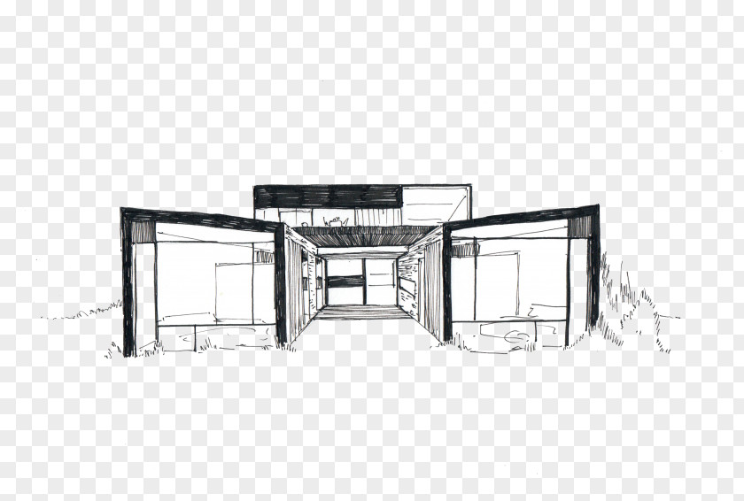 Design Architecture House Line Art PNG