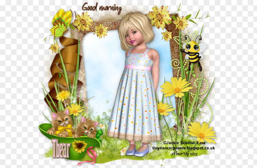 Easter Floral Design Dress Fairy PNG
