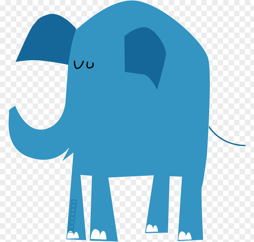 Elephant Images Free Blue Clip Art PNG