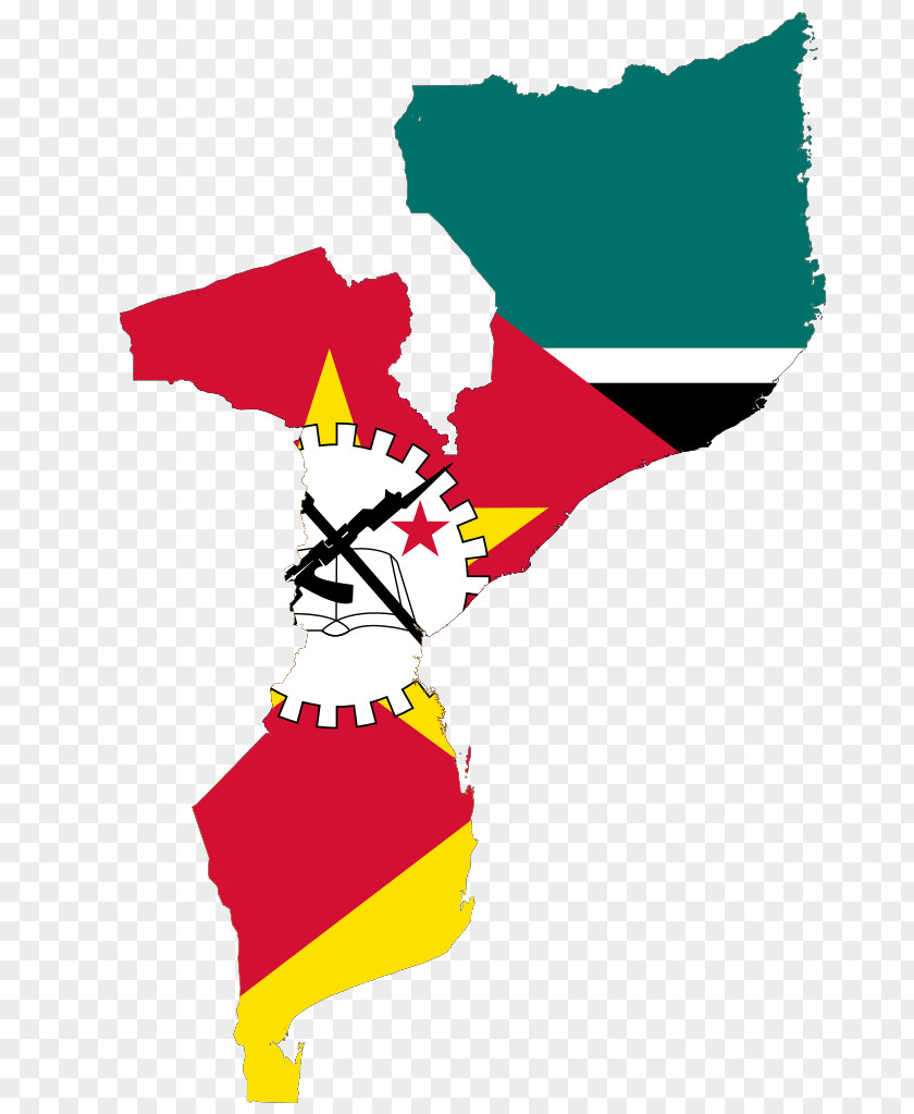 Flag Of Mozambique Map Royalty-free PNG