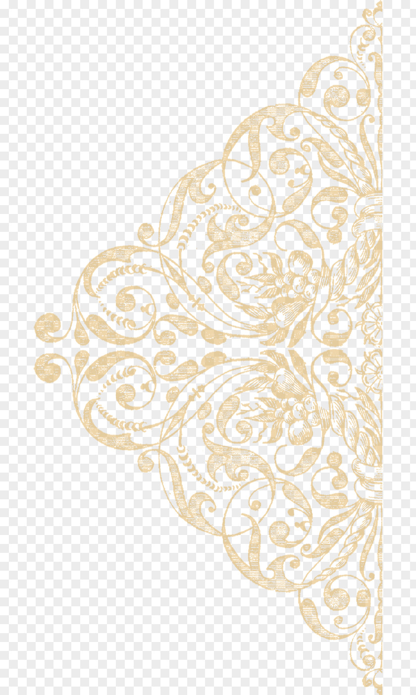 Gold Lace Texture Ornament Mapping Pattern PNG