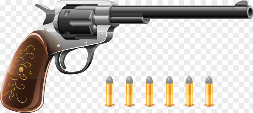 Handgun Cliparts Pistol Bullet Revolver Firearm PNG