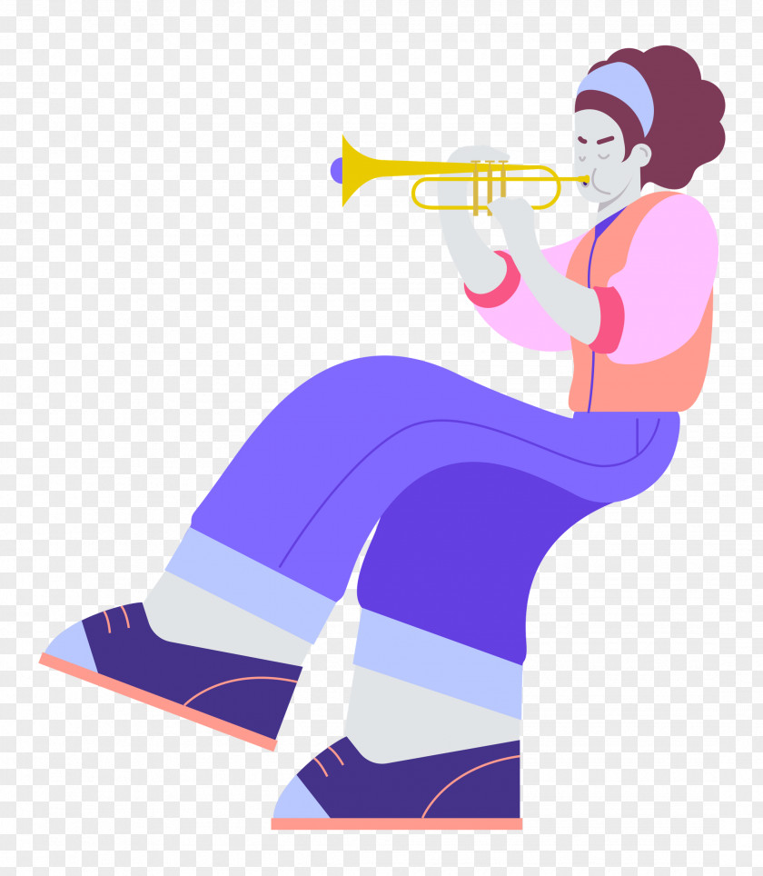 Playing The Trumpet Music PNG