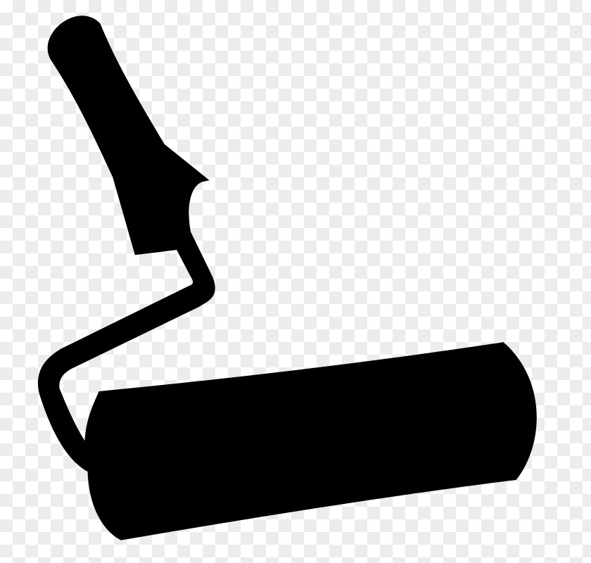 Silhouette Paint Rollers Clip Art PNG