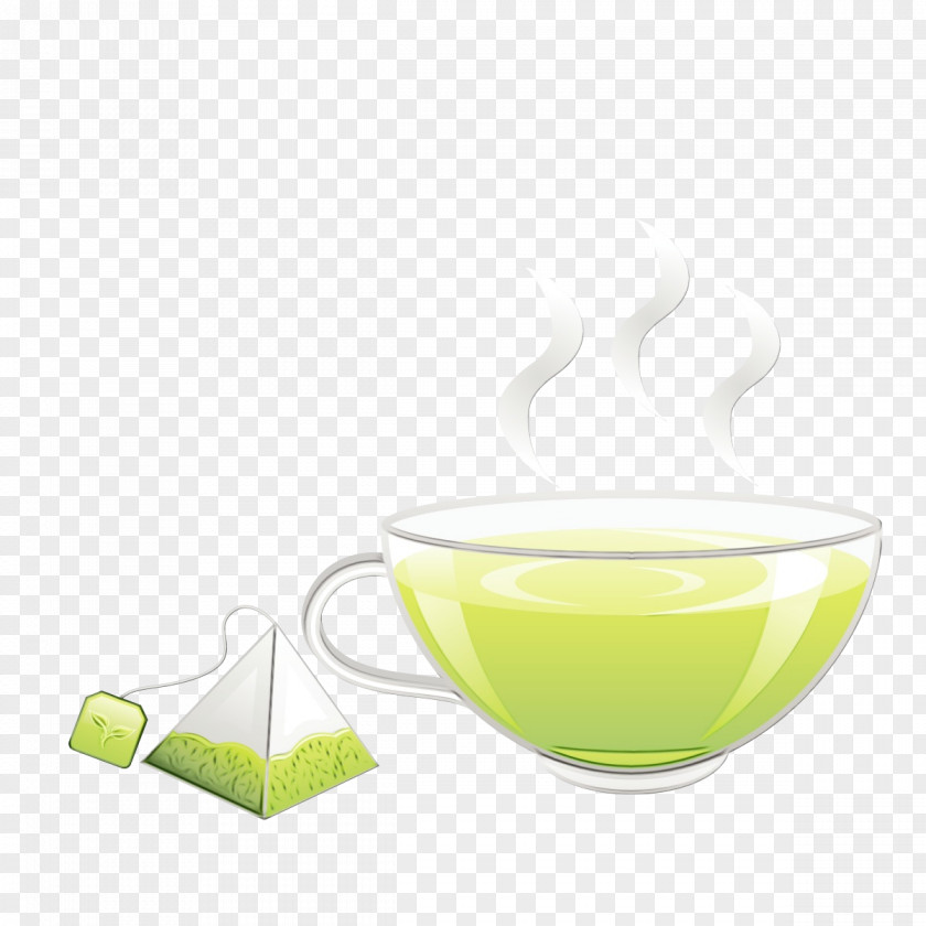 Teacup Mixing Bowl Green Serveware Drink Liquid Tableware PNG