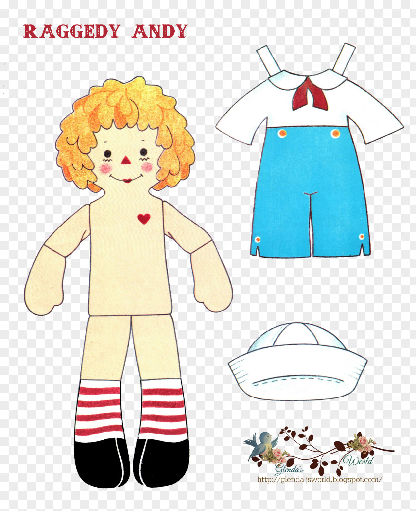 Paper Dolls Raggedy Ann & Andy Doll PNG