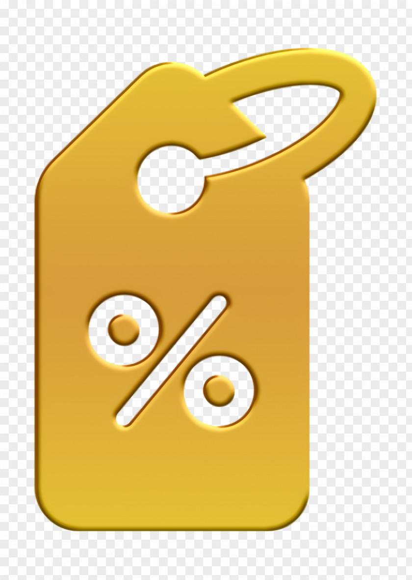 Symbol Yellow Tag Icon Business Seo Elements PNG