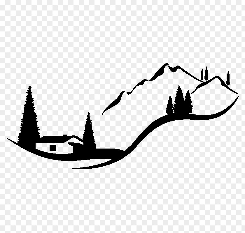 Car Camping Bumper Sticker Wall Decal Drawing Mountain Cabin PNG