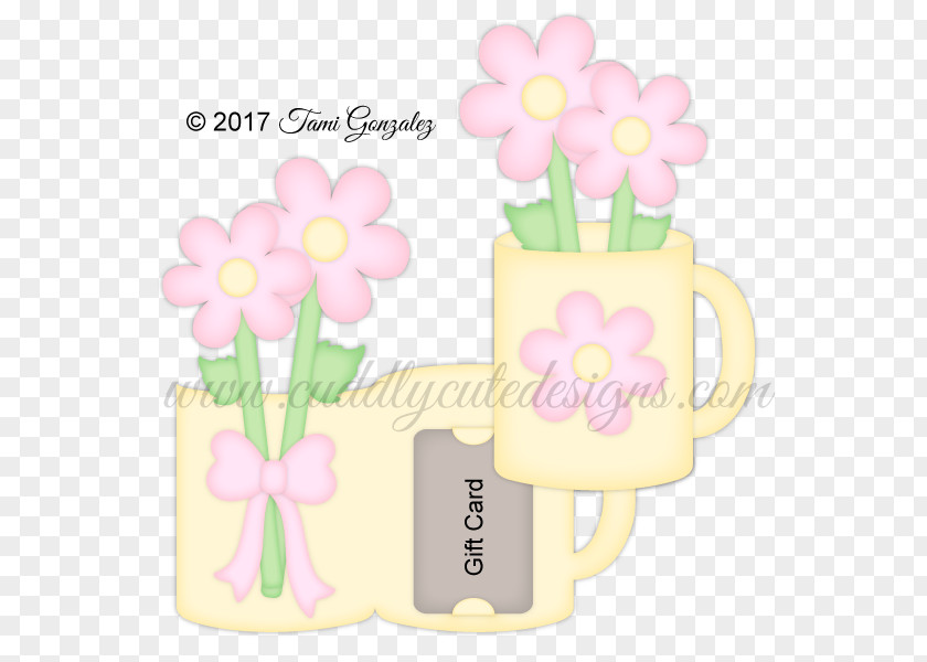 Gift Card Frame Petal Floral Design Pink M PNG