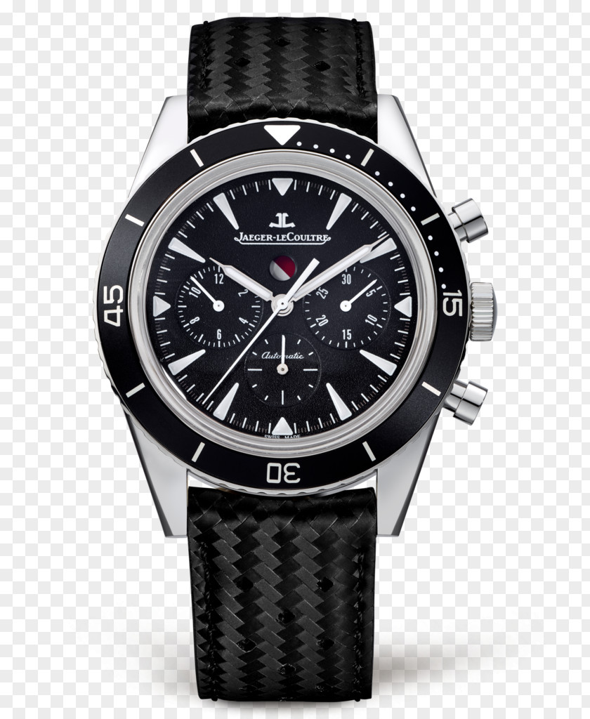 Jaeger-LeCoultre Watch Black Male Chronograph Automatic Movement PNG
