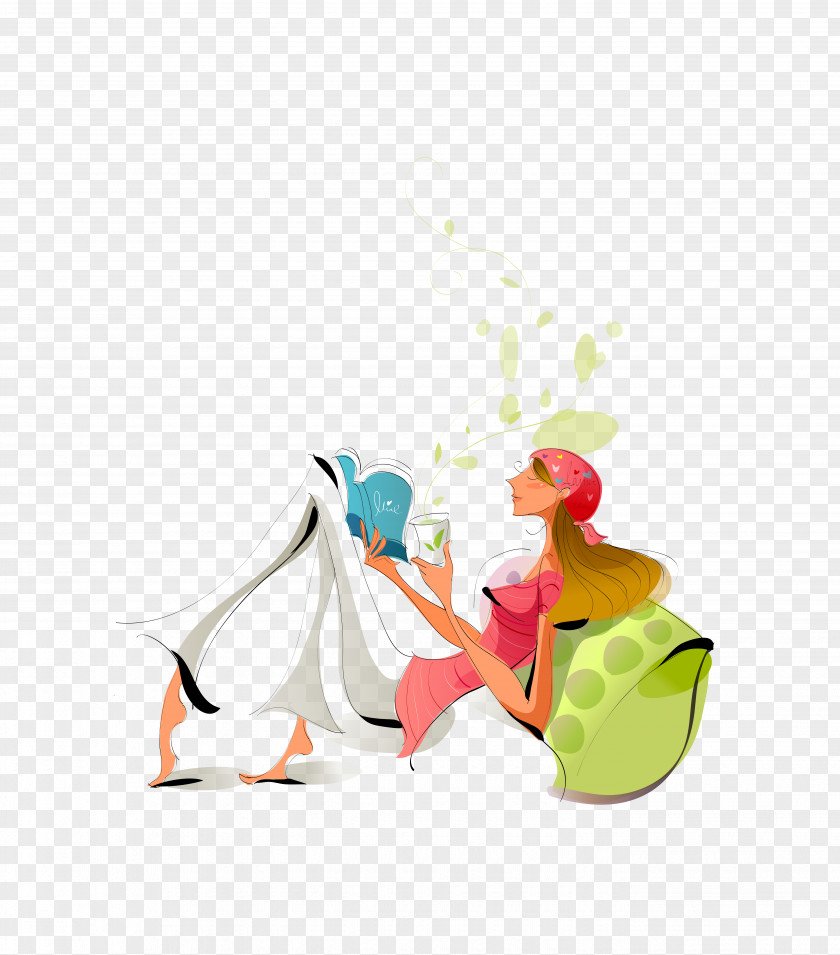 Sleeping Woman For Vector Pictures Relaxation Illustration PNG