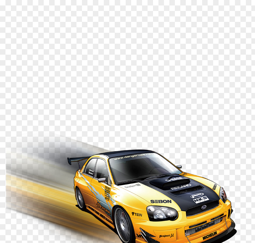 Speeding Car Material Subaru Impreza WRX STI 2014 PNG