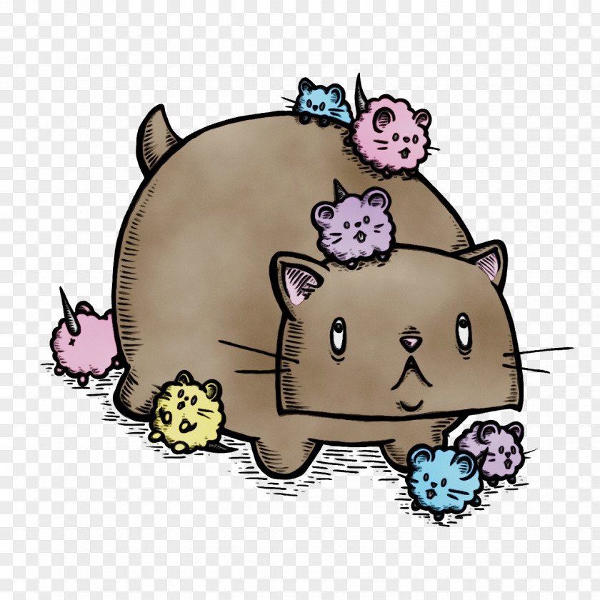 Cat Muroids Whiskers Snout Cartoon PNG