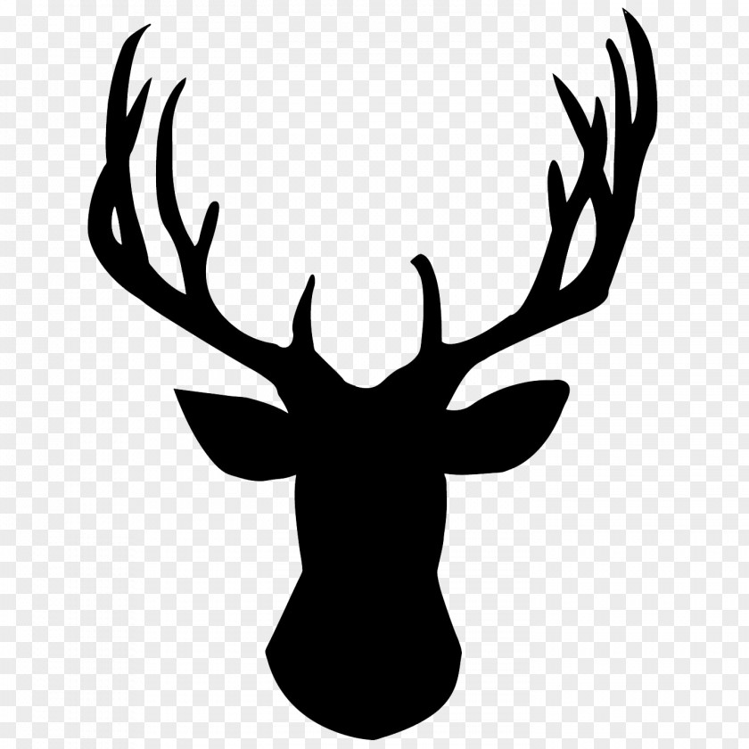 Deer Head Pic White-tailed Reindeer Silhouette Clip Art PNG