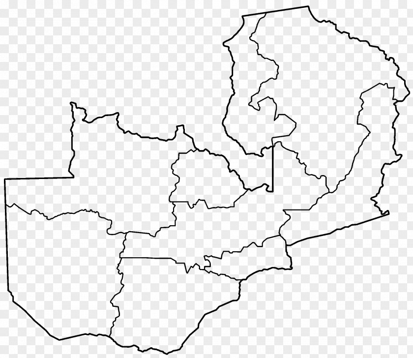 Map Lusaka District Southern Province Milenge PNG