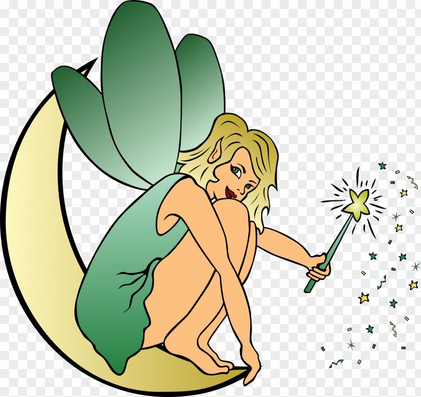 Moon And Fairy Fantasy Free Content Clip Art PNG