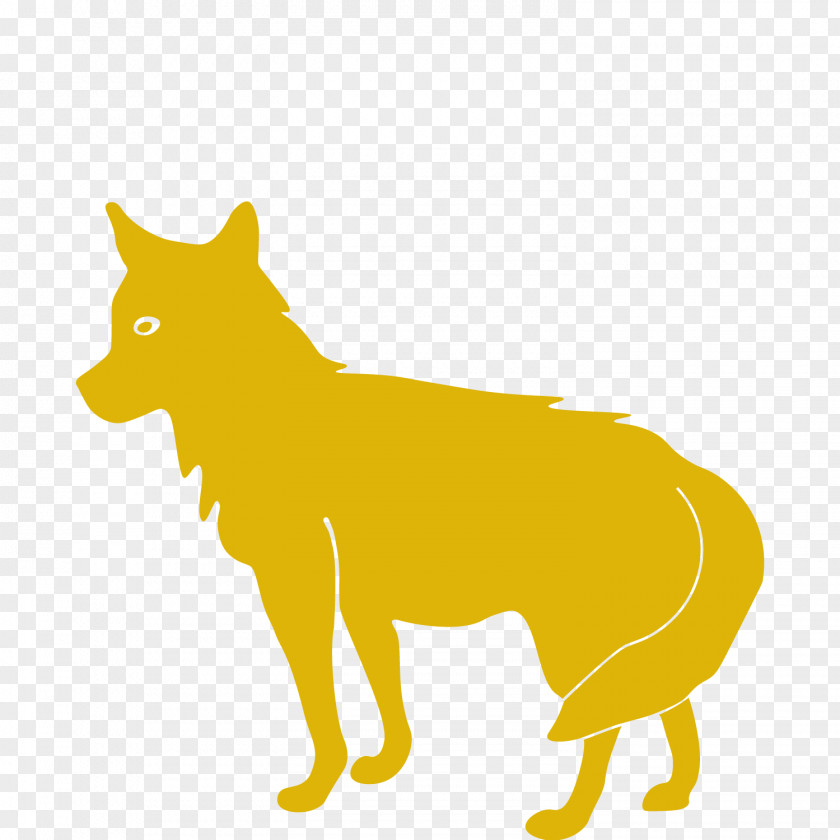 Pembroke Welsh Corgi Line Art Yellow Dog Tail Wildlife PNG