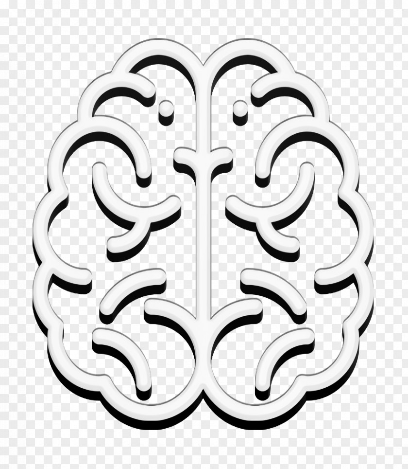 Symmetry Ornament Brain Icon PNG