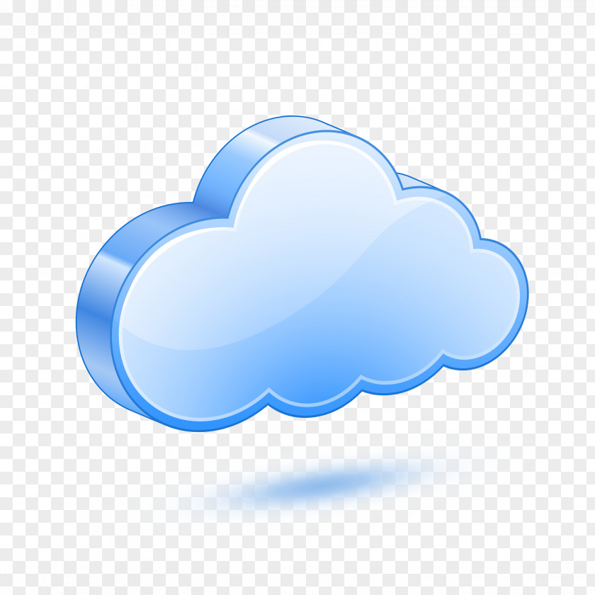 Blue Solid Clouds Cloud Computing Storage Infrastructure As A Service PNG
