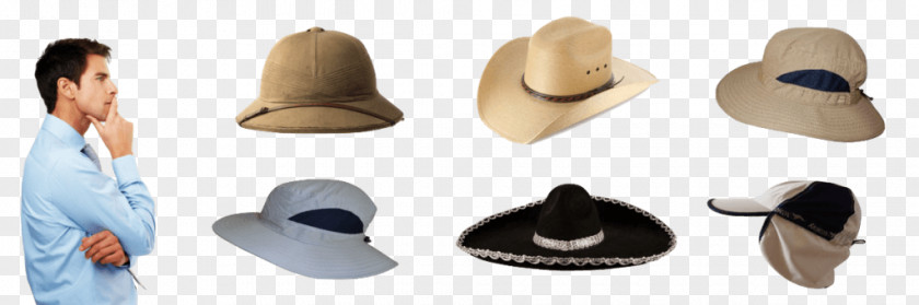 Man Sun Hat Fedora Cap Clothing PNG