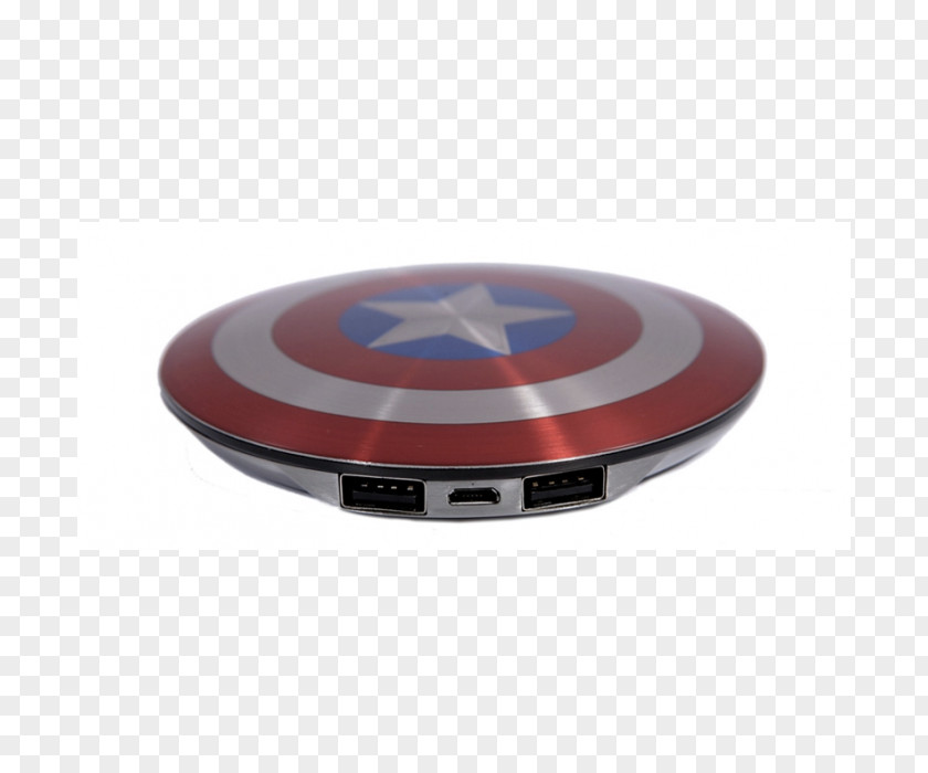 Mobile Case Captain America's Shield Battery Charger Avengers Superhero PNG