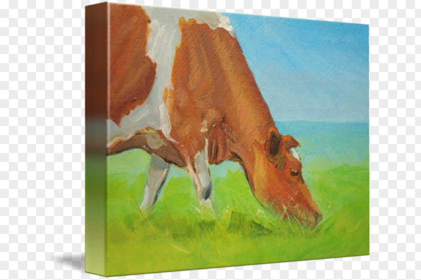 Painting Cattle Watercolor Ecosystem PNG