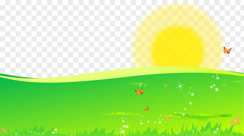 Sunrise Farmland Text Cartoon Sky Illustration PNG