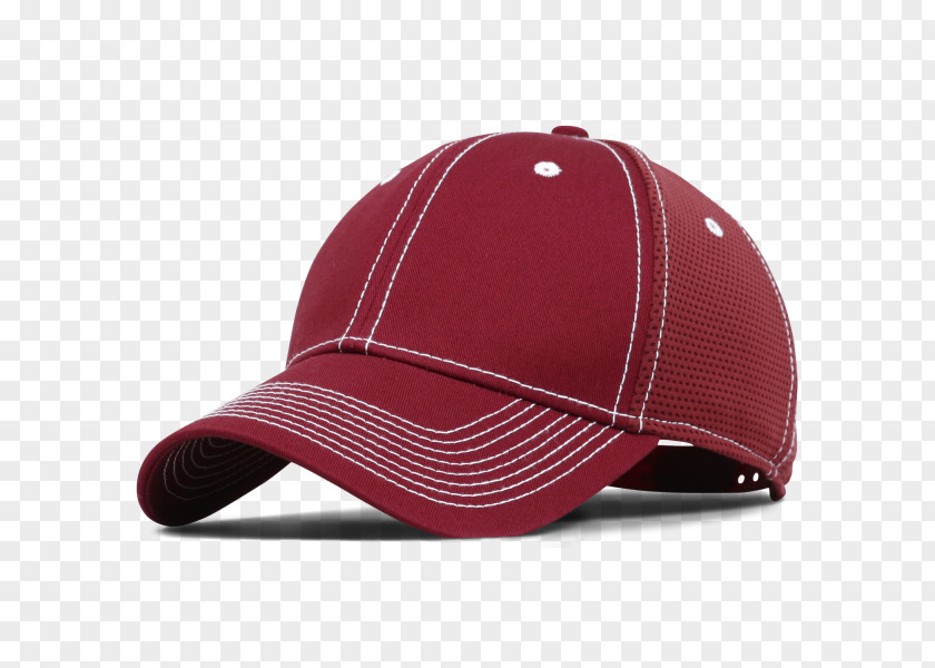 Baseball Cap Trucker Hat Maroon PNG