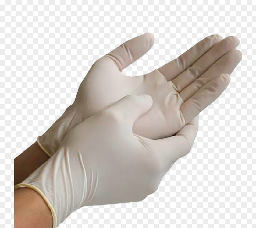 Glove Medical Surgery Latex Rubber PNG