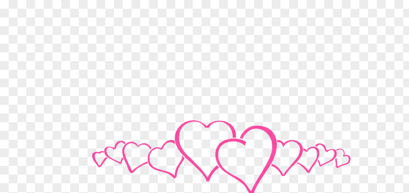 Heart Border Right Of Pink Clip Art PNG